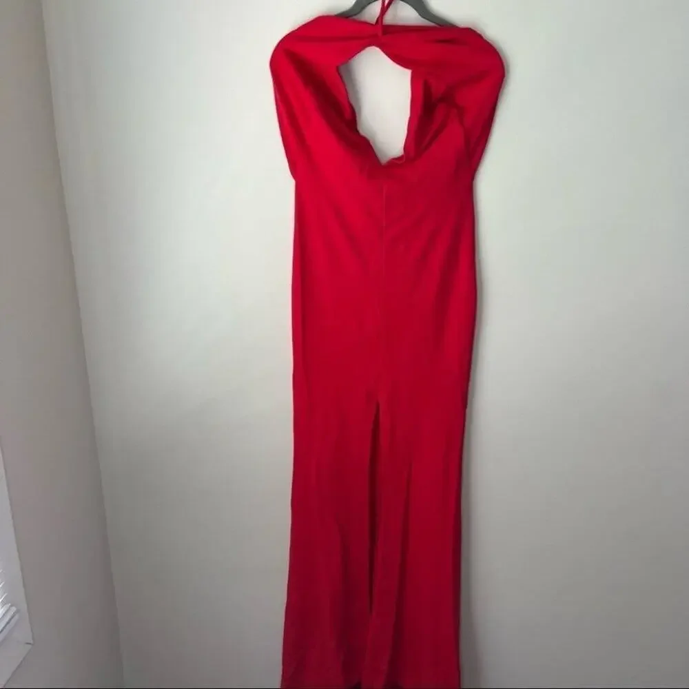 Lovers + Friends Rosa Red Rose Gown Size Small